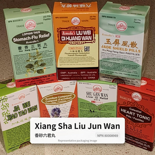 Xiang Sha Liu Jun Wan – Aromatic Spleen-Tonifying Pills – 香砂六君丸 (Min Shan)